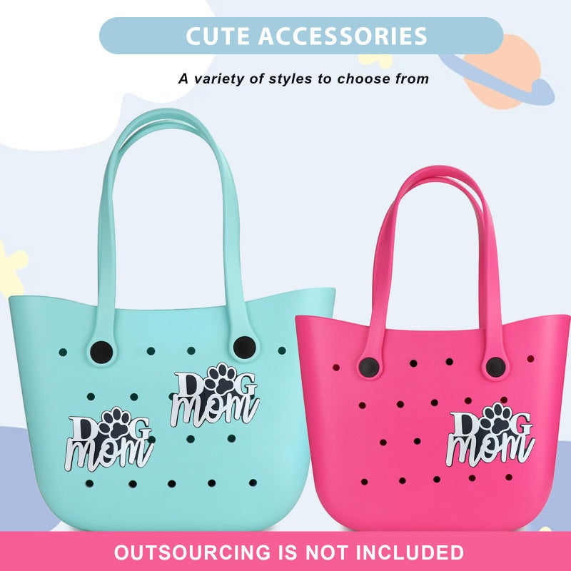 Lckaey Rubber Beach Bag Accessories-PVC Rubber decoration-for EVA Purse Bogg Inserts Y064Figure 43 - Image 2